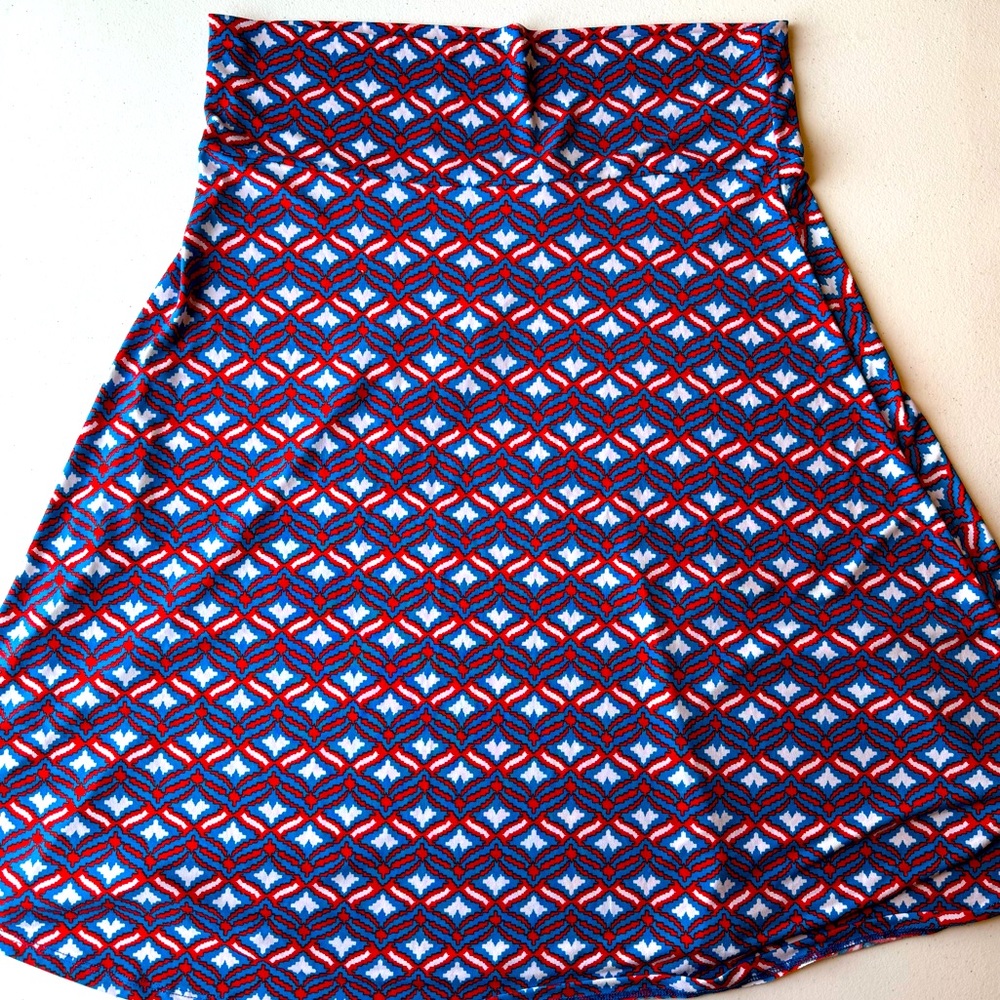 LuLaRoe Midi Skirt ❤️🤍💙 | Size 2X